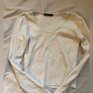 Cute simple white brandy Melville top staple piece
